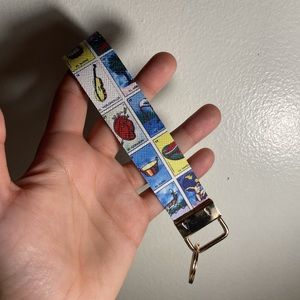Loteria wristlet keychain